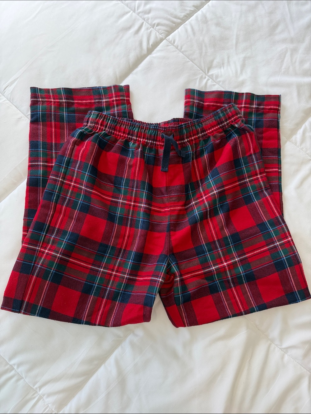 Vineyard Vines Red and Green Plaid Kids Pajama Pants